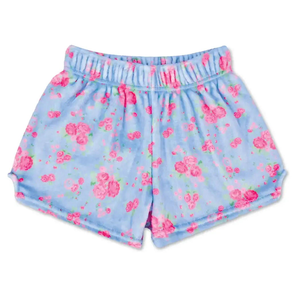 [820-3551XS] Ditsy Floral Plush Shorts (X-Small (4-6))