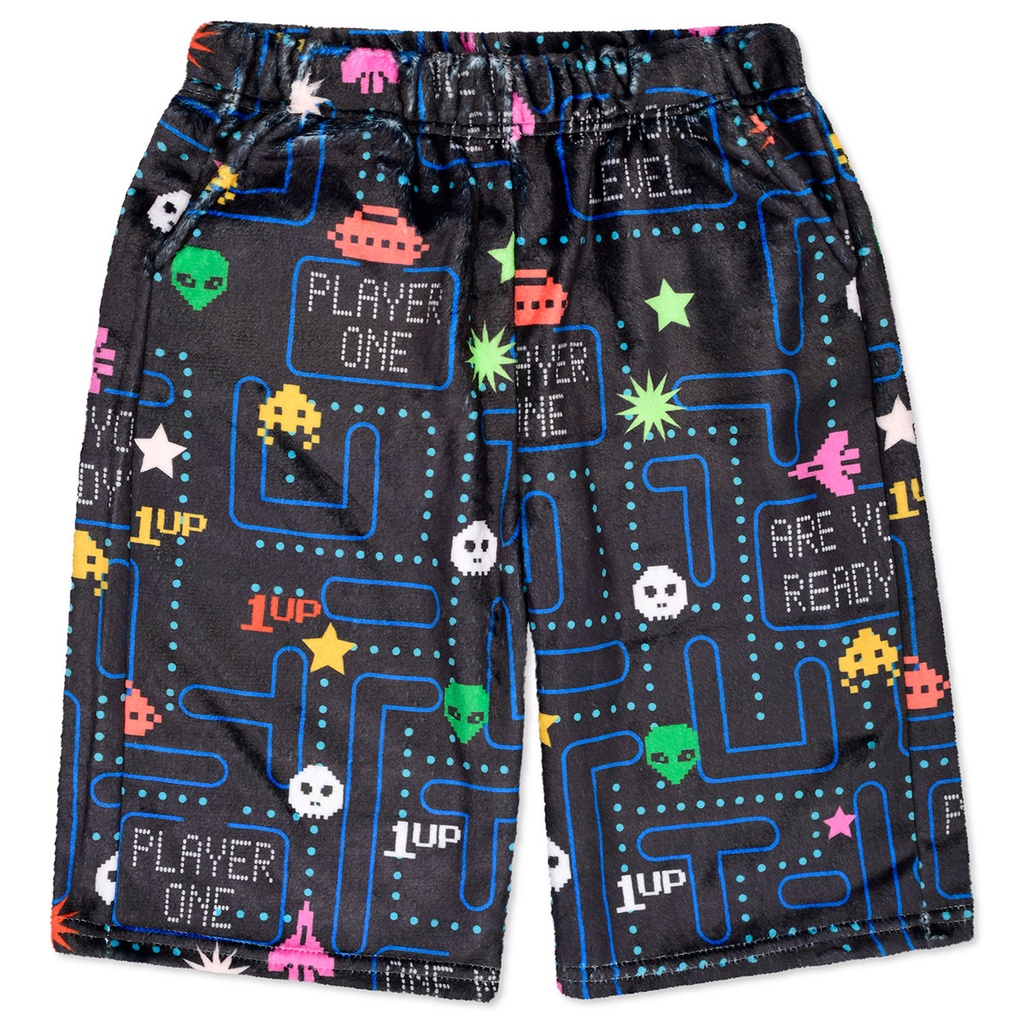 [820-3560XS] Retro Gamer Plush Board Shorts (X-Small (4-6))