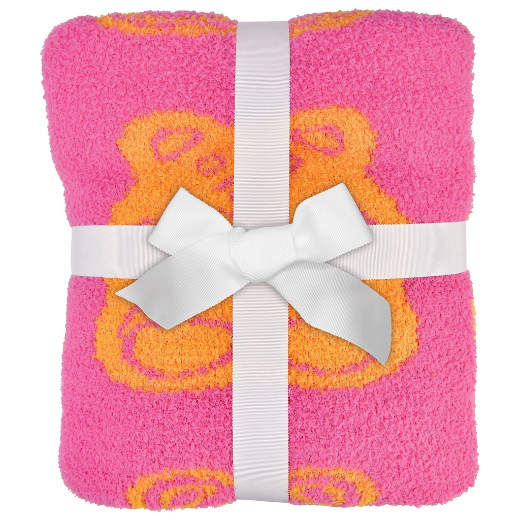 [780-4539] Jelly Bears Cozy Knit Blanket