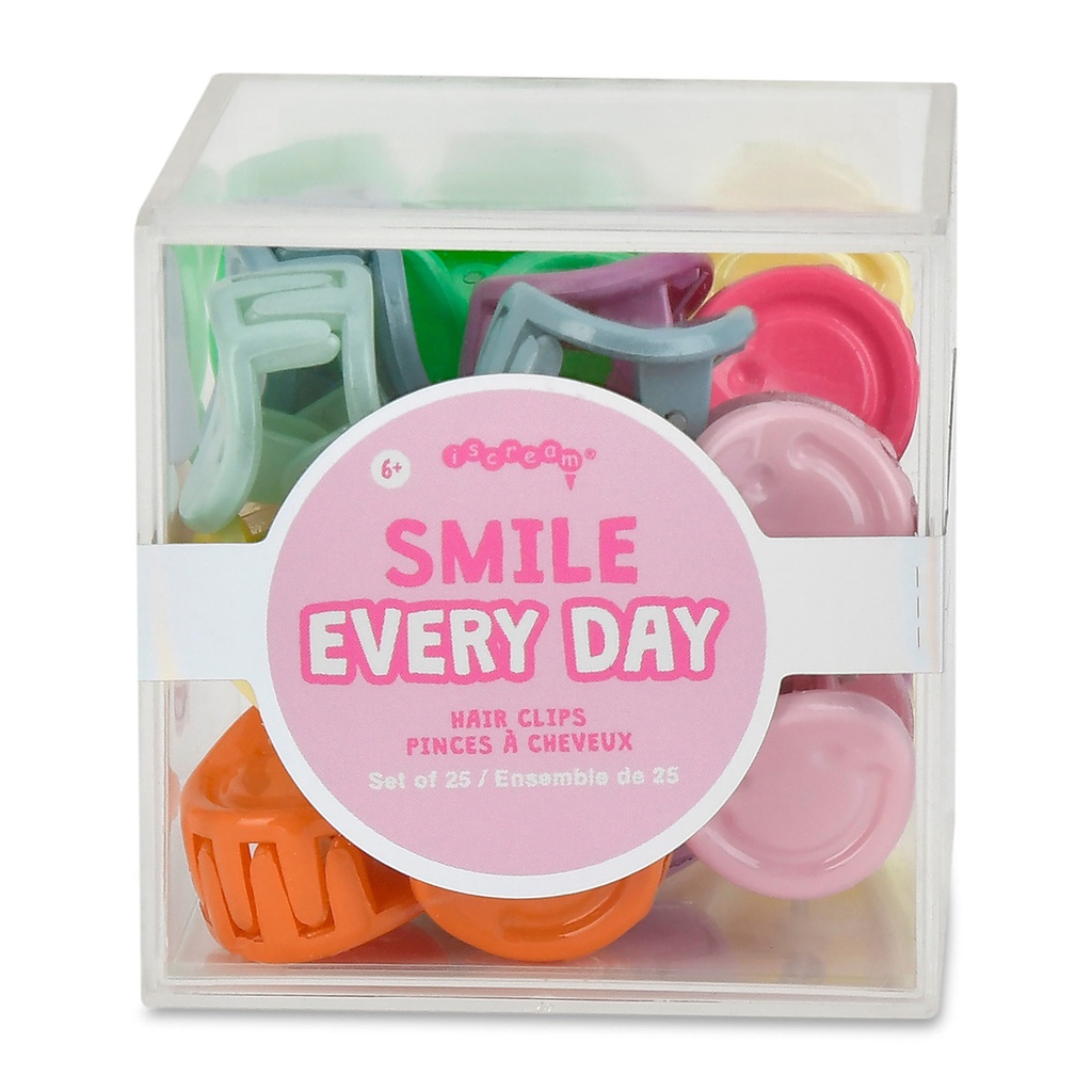 [880-529] Mini Smile Hair Clips Set