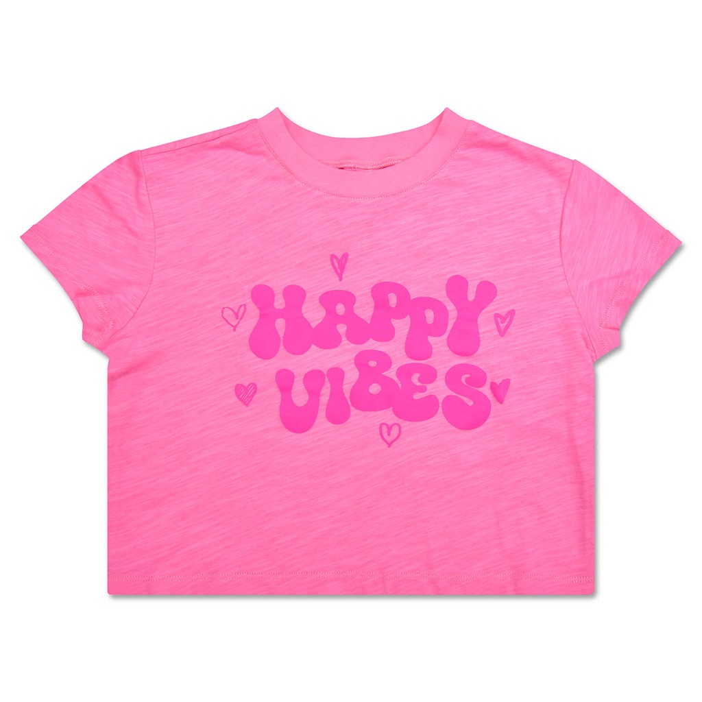 [820-3615XS] Happy Vibes Boxy Tee (Youth X-Small (4-5))