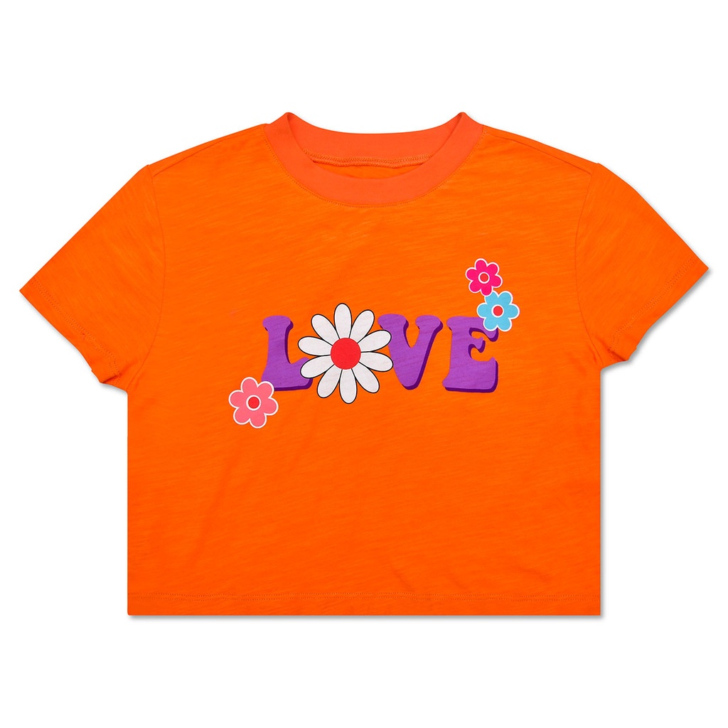 [820-3648XS] Flower Love Boxy Tee (Youth X-Small (4-6))