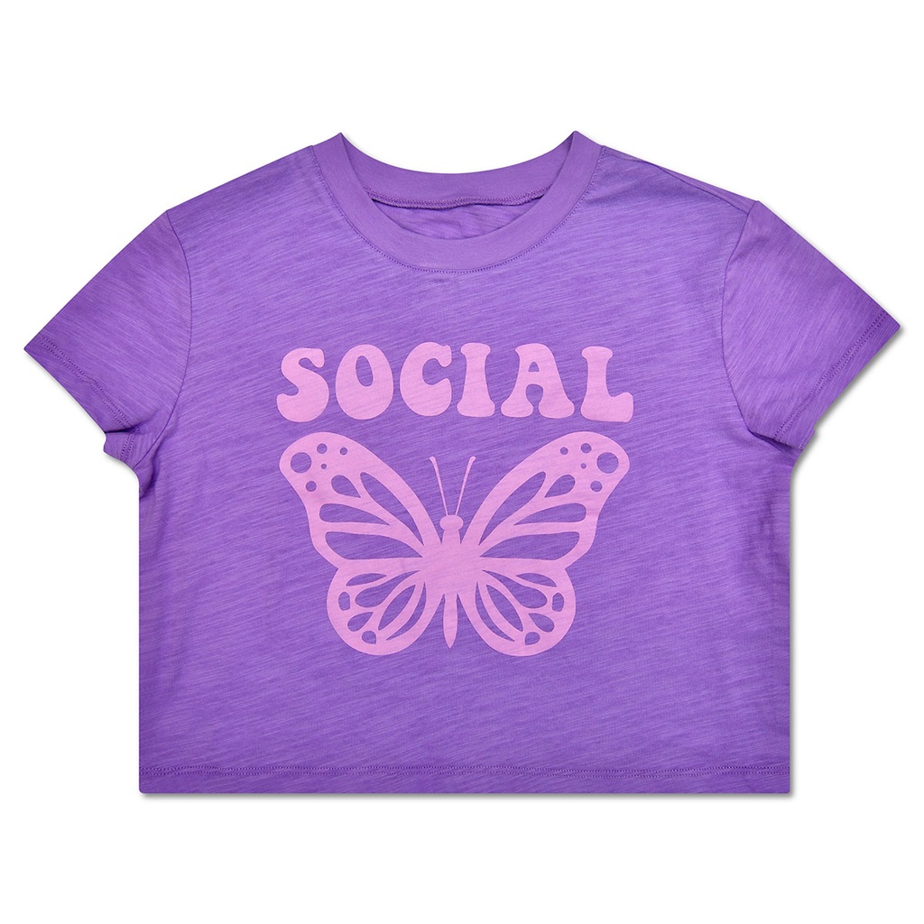 Social Butterfly Boxy Tee