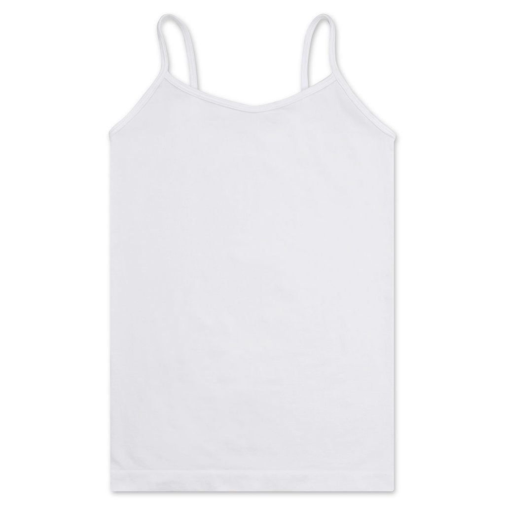 [820-3688S-M] White Cami (Youth Small/Medium (7-10))