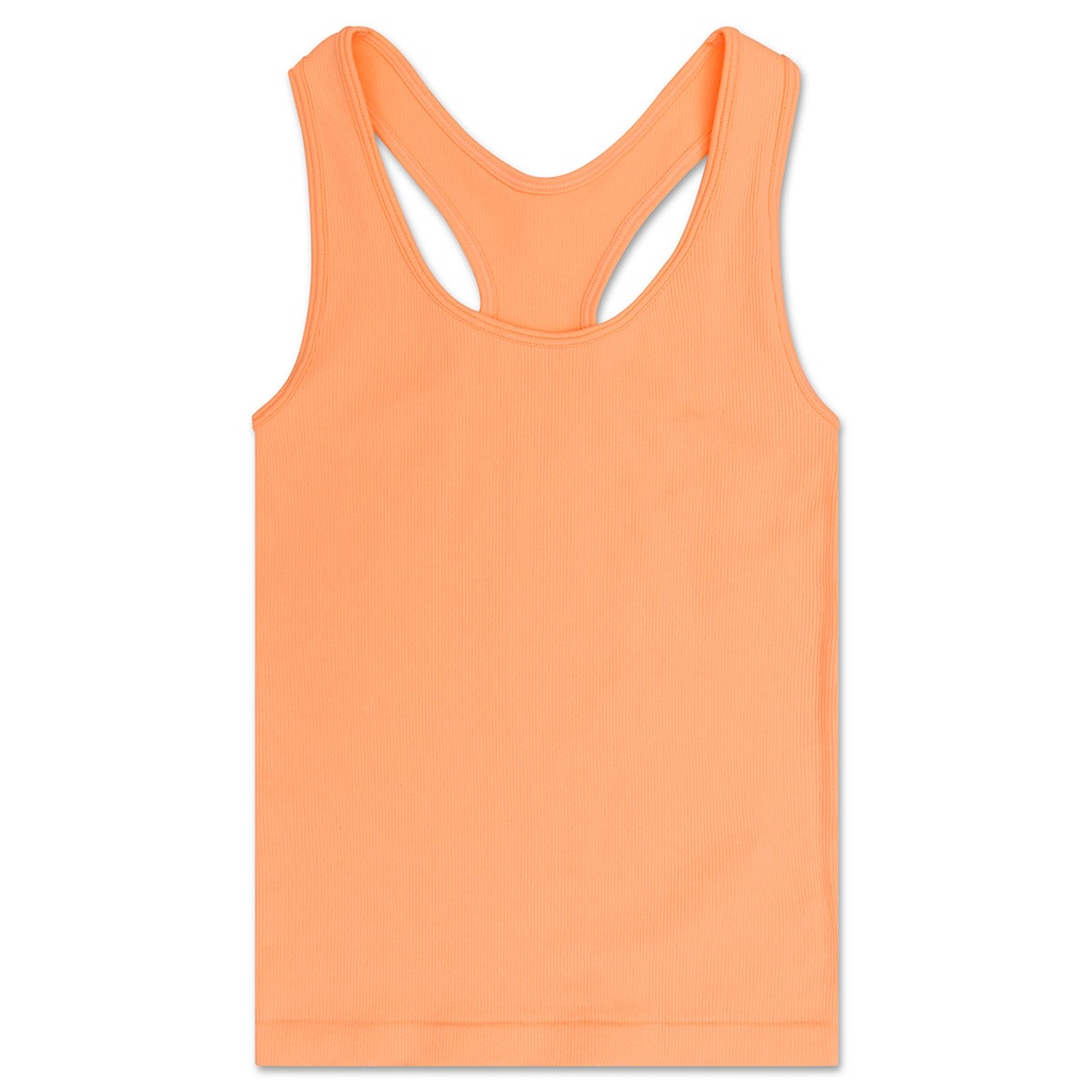[820-3678S-M] Melon Ribbed Racerback Tank Top (Youth Small/Medium (7-10))