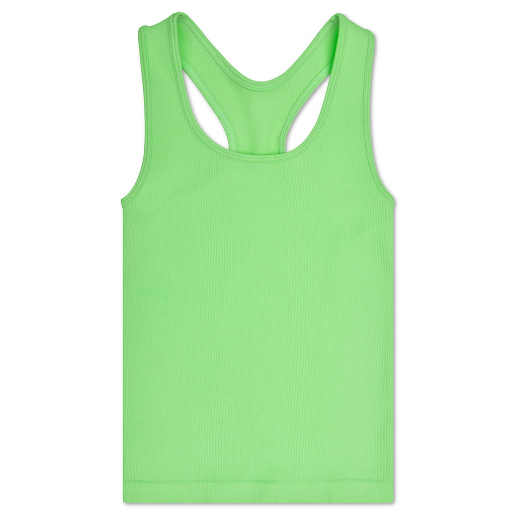 [820-3679S-M] Apple Green Ribbed Racerback Tank Top (Youth Small/Medium (7-10))
