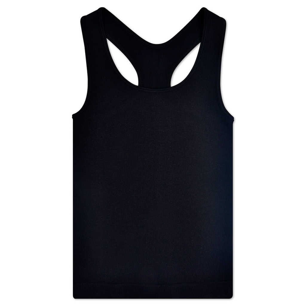 [820-3681S-M] Black Ribbed Racerback Tank Top (Youth Small/Medium (7-10))