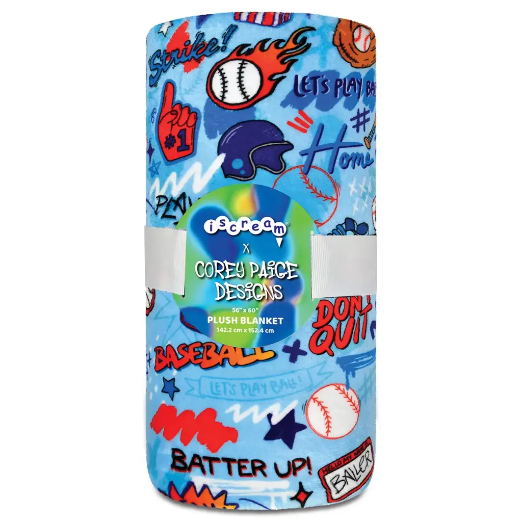 Corey Paige Ball Game Plush Blanket