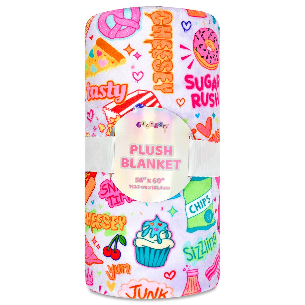 [780-4591] Corey Paige Junk Food Plush Blanket