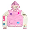 Check It Out Varsity Sweatshirt Jacket