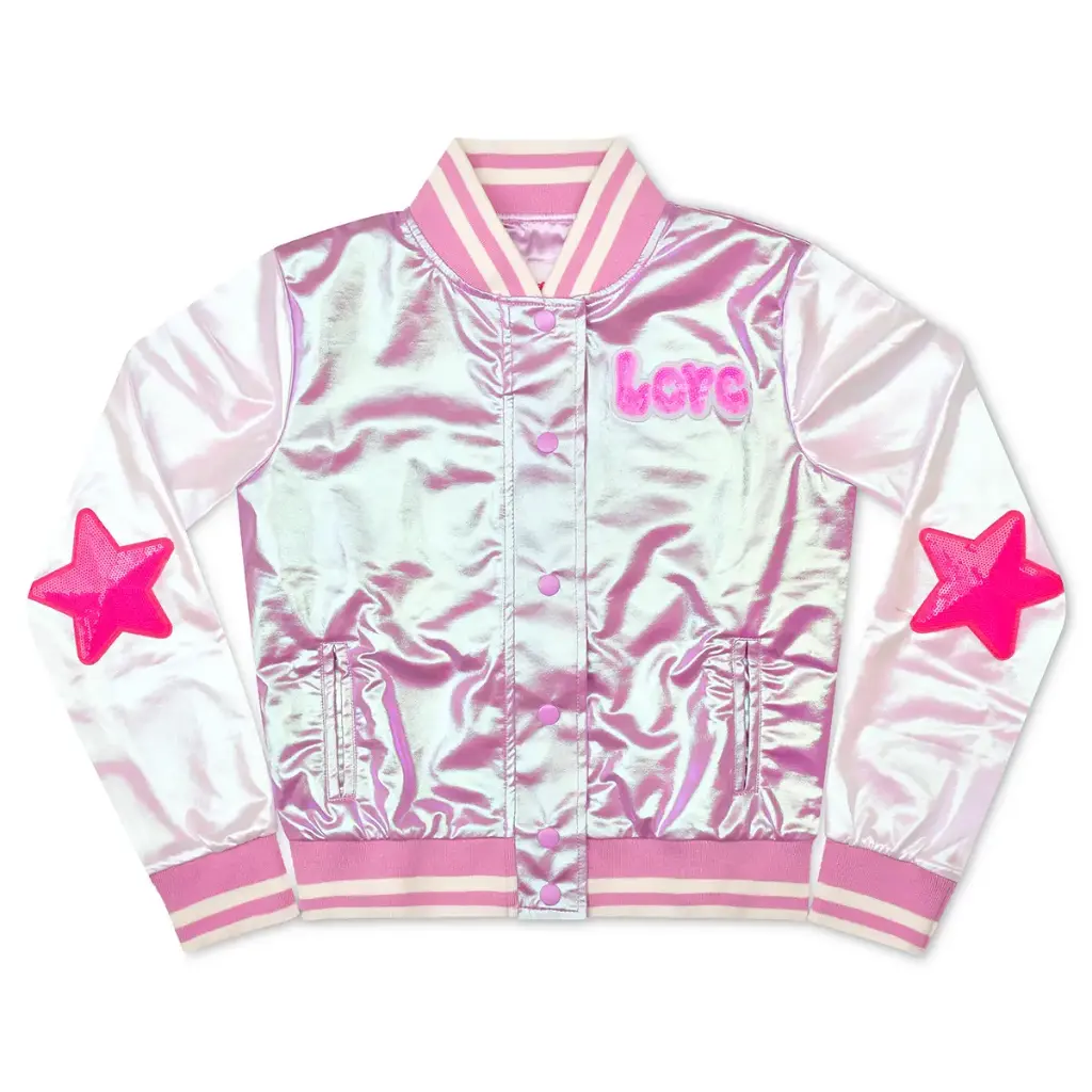 [820-3668S] Tiger Metallic Varsity Jacket (Youth Small (6-8))