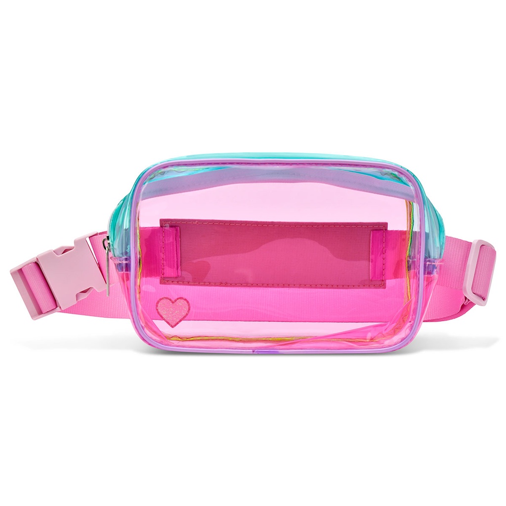 [810-2320] Color Block Clear Belt Bag