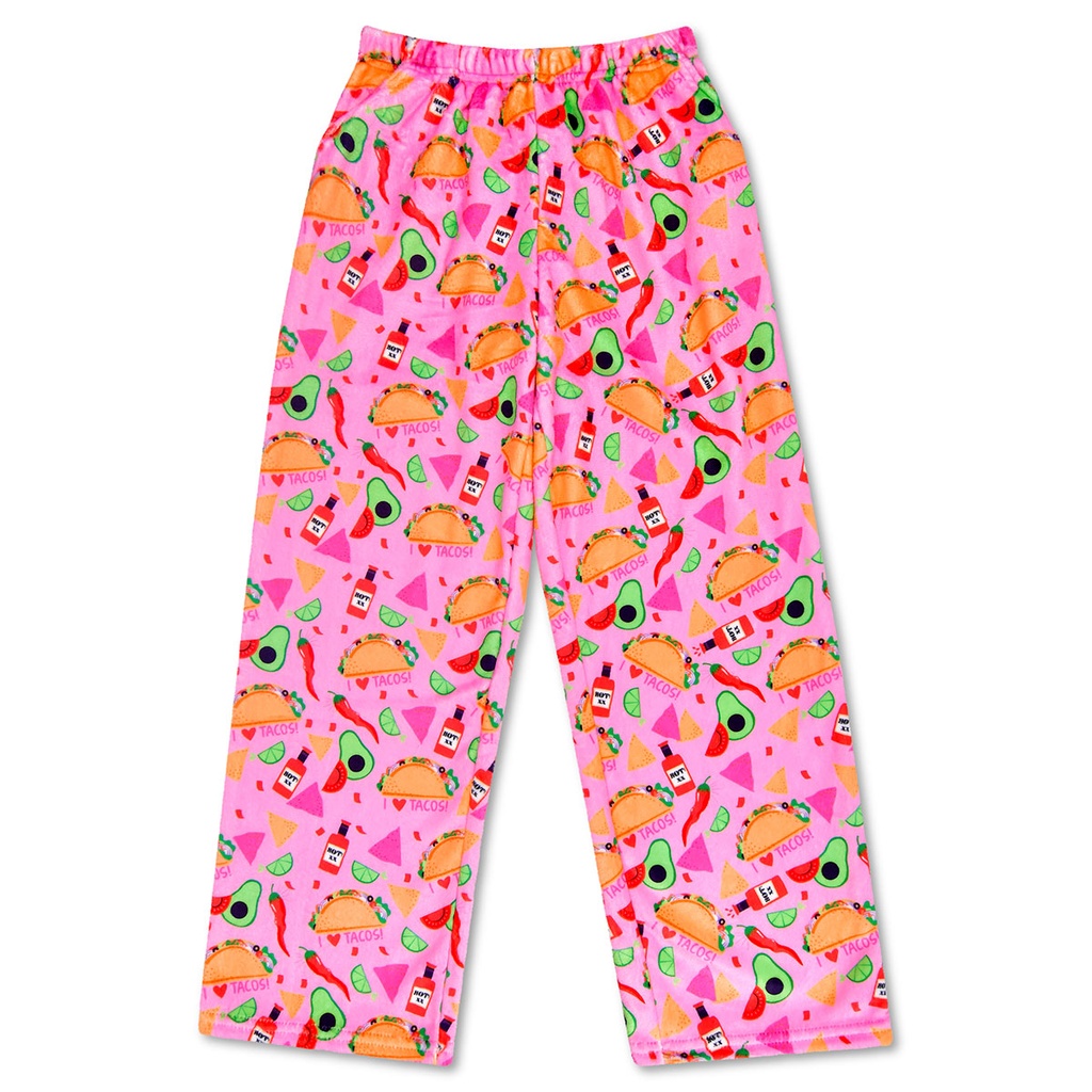[820-3577XS] Taco Love Plush Pants (Youth X-Small (4-6))