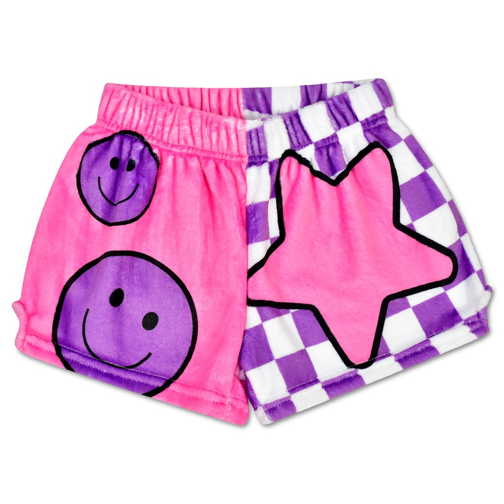 [820-3607XS] Check It Out Plush Shorts (Youth X-Small (4-6))