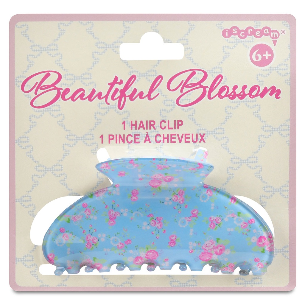 [880-553] Beautiful Blossom Blue Hair Clip
