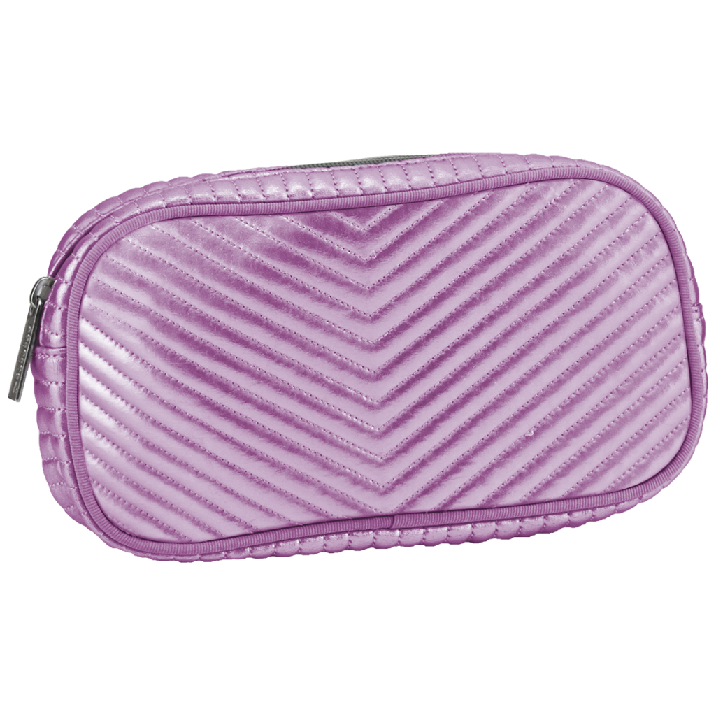 Pink Chevron Small Cosmetic Bag
