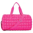 Hot Pink Shiny Puffer Duffel Bag