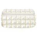 Pearl White Shiny Puffer Cosmetic Case