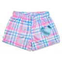 Theme Varsity Plush Shorts - Pink