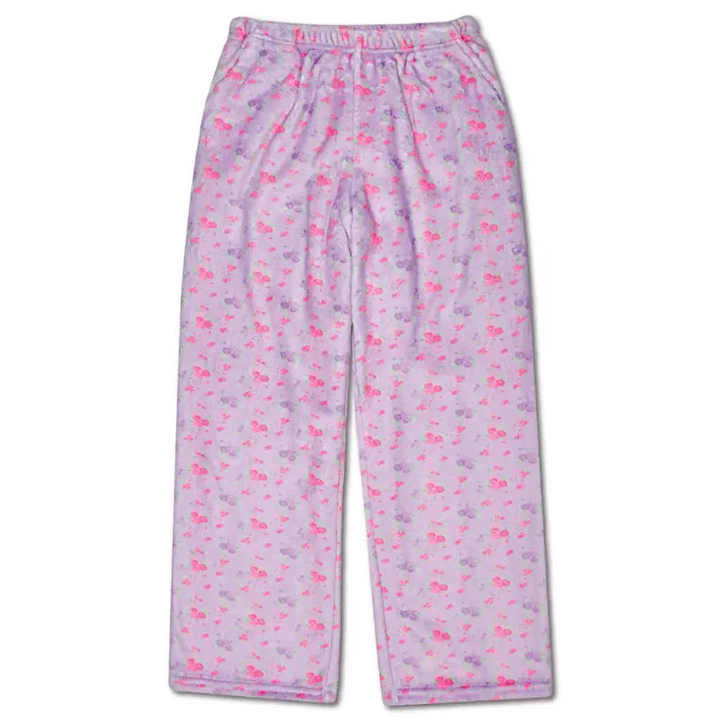 [820-3856XS] Forever Floral Plush Pants (Youth X-Small (4-6))