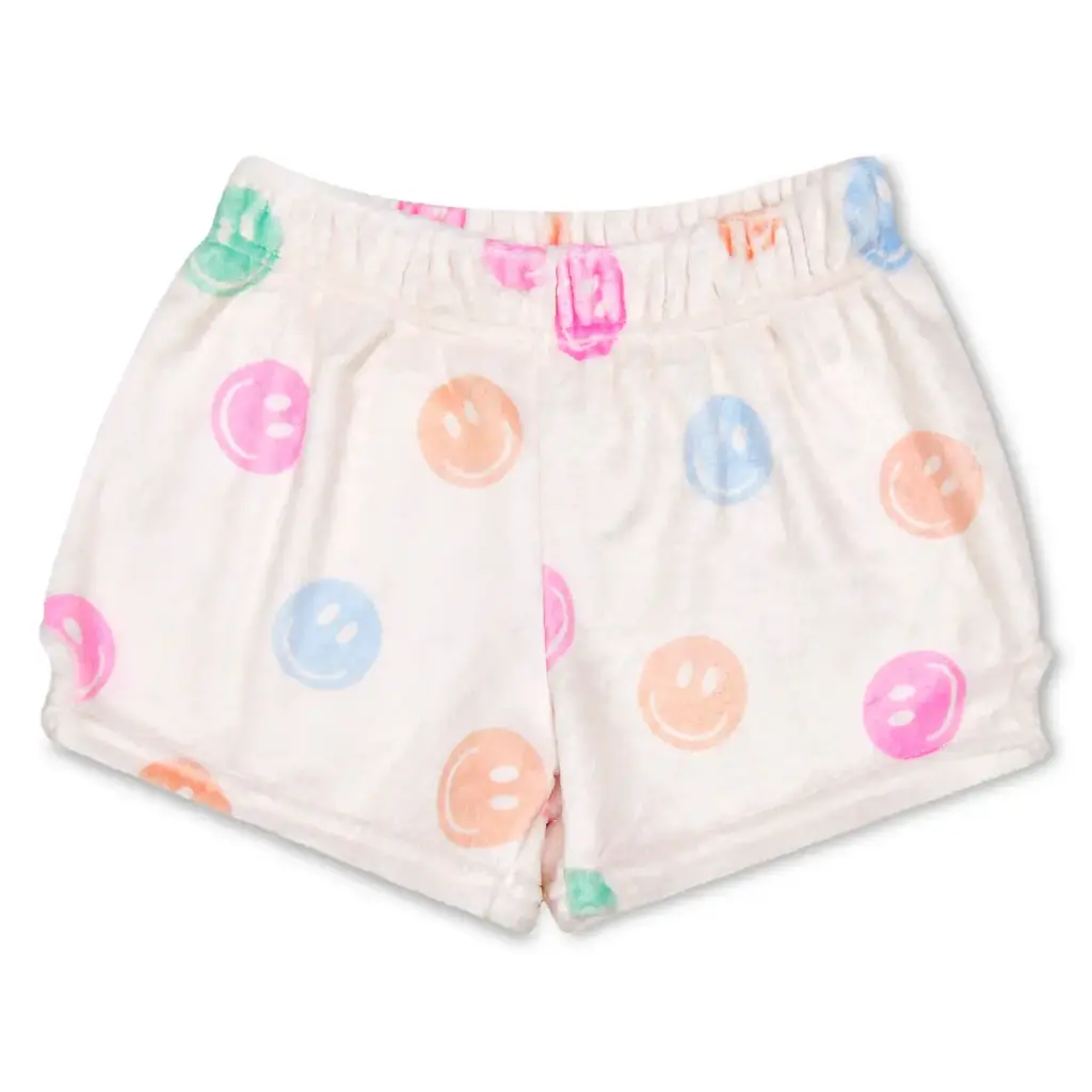 [820-3864XS] Made You Smile Plush Shorts (X-Small (4-6))