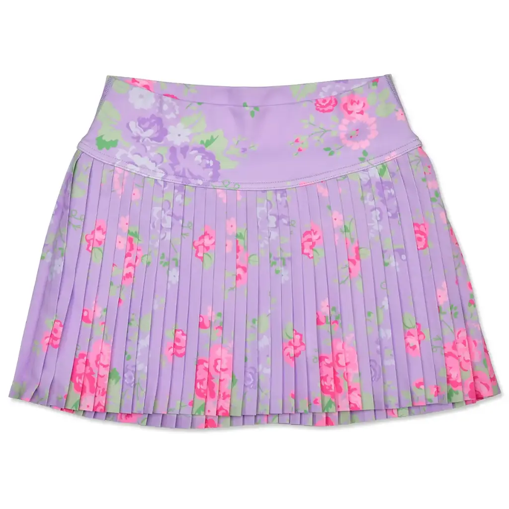 [820-3847S] Forever Floral Purple Skort (Youth Small (6-8))