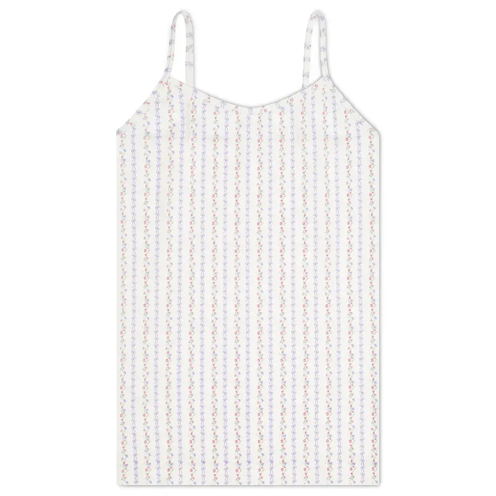 [820-3848S-M] Sweetheart Vine Cream Cami (Youth Small/Medium (7-10))