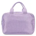 Lavender Rhinestone Large Cosmetic Bag