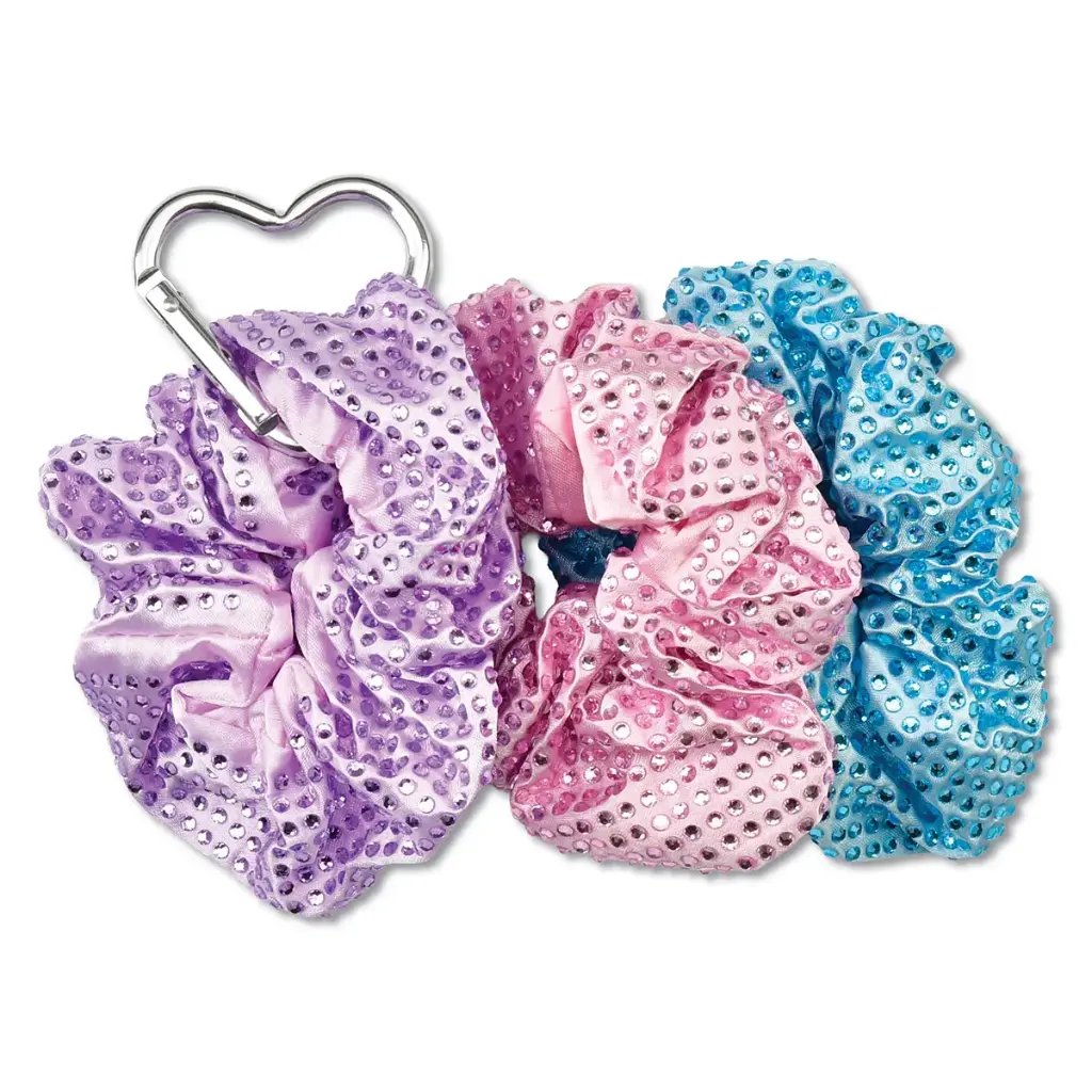[880-558] Rhinestone Scrunchie Set