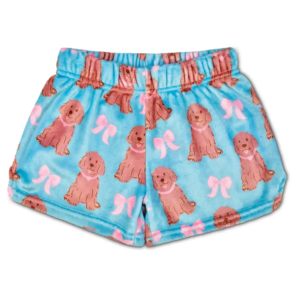 [820-3878XS] Pretty Pups Plush Shorts (X-Small (4-6))