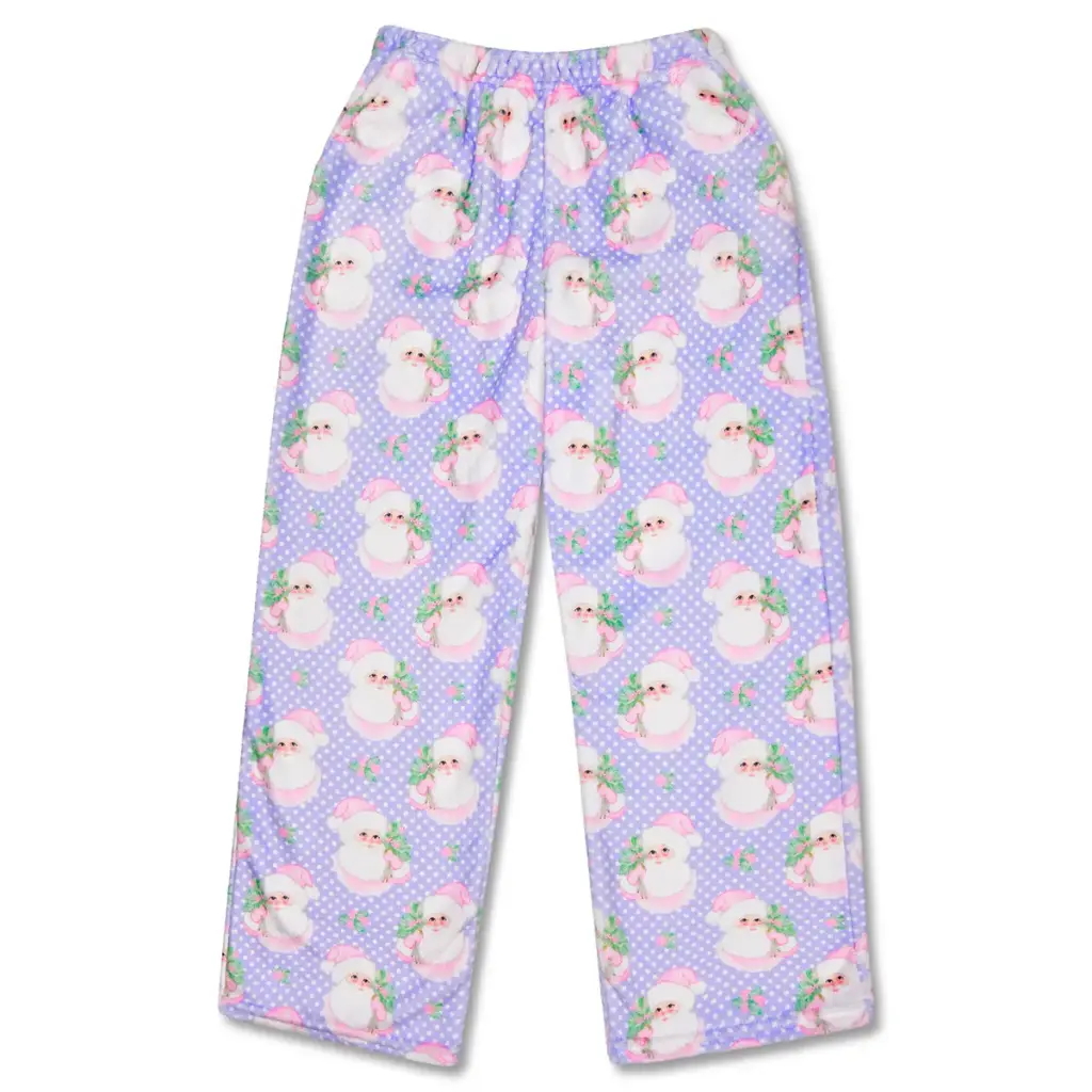 [820-3886XS] Sweet Santa Plush Pants (Youth X-Small (4-6))