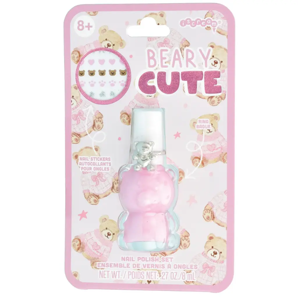 Beary Cute Nail Polish & Ring Set