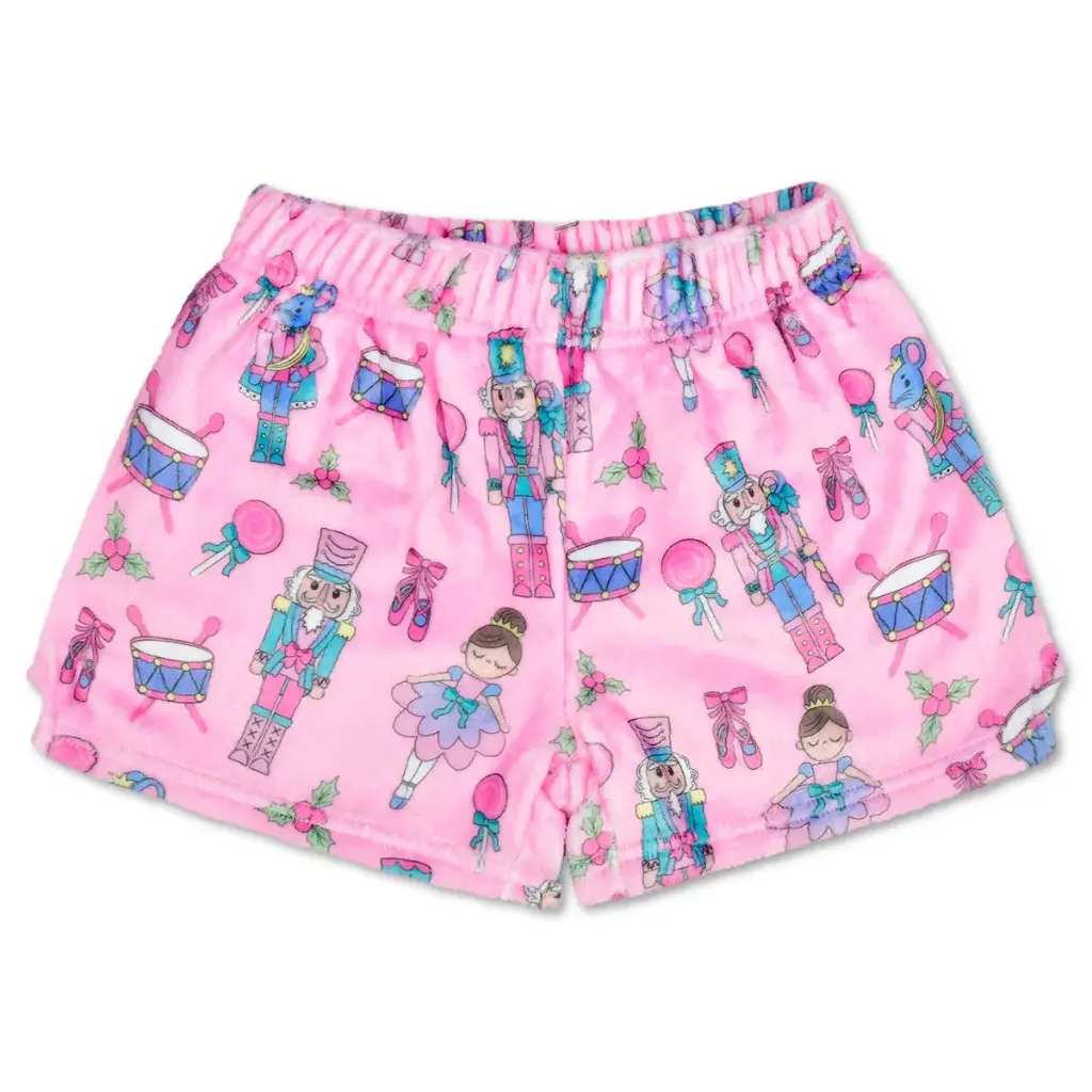 [820-3933XS] Nutcracker Waltz Plush Shorts (X-Small (4-6))