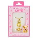 Bear Charm Necklace & Ring Set