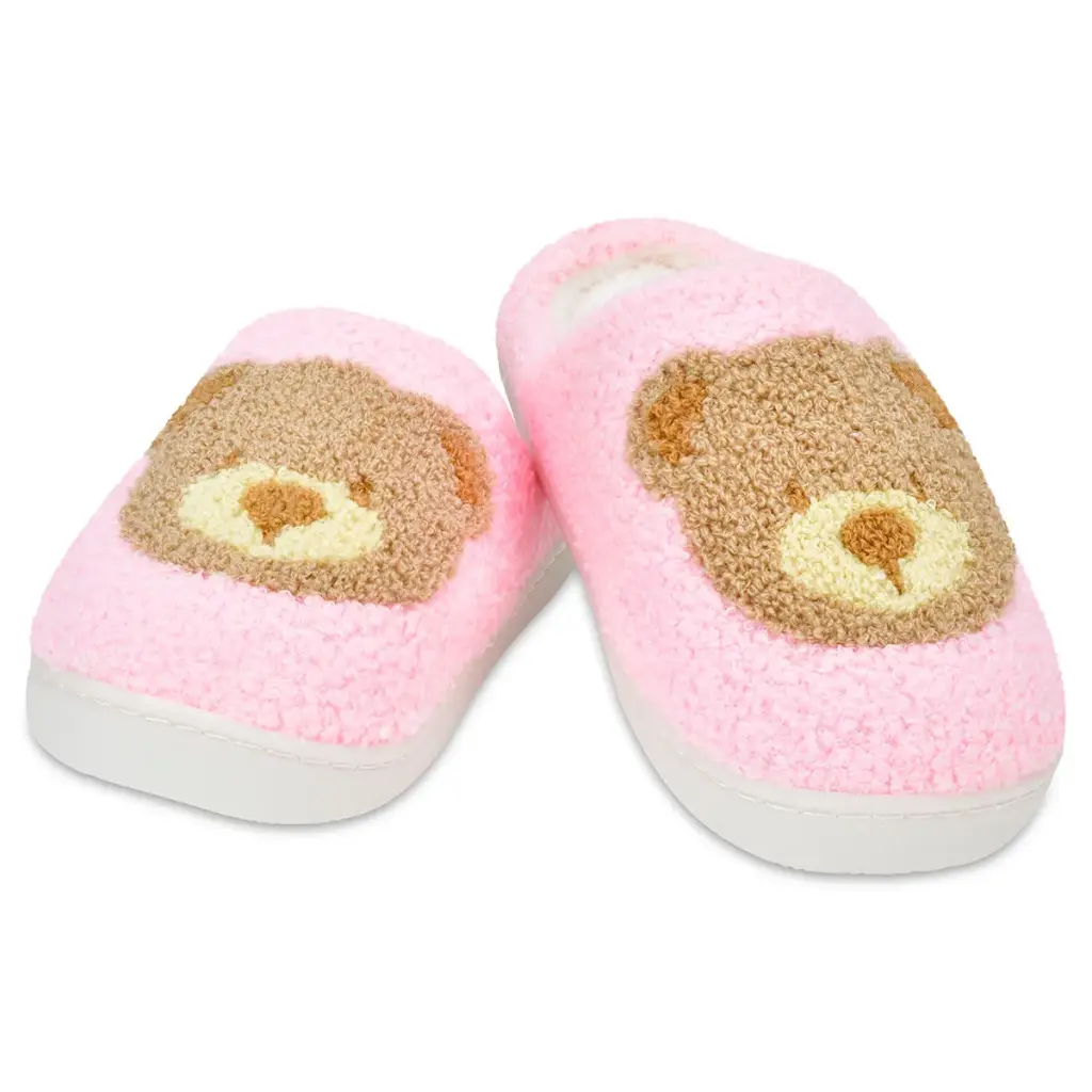 [735-105S] Beary Cute Slippers (Small (1-3))
