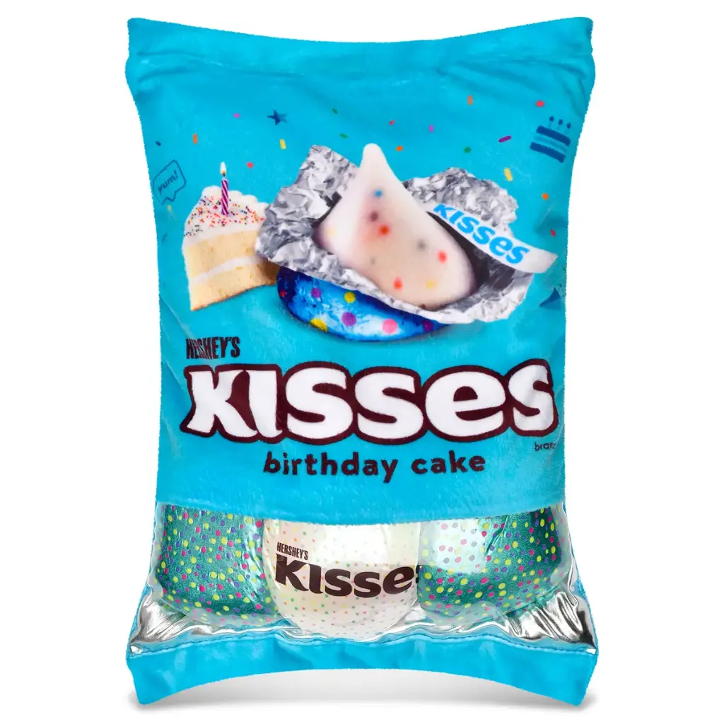 [780-4811] Bag of Hershey Kisses Birthday Cake Packaging Plush