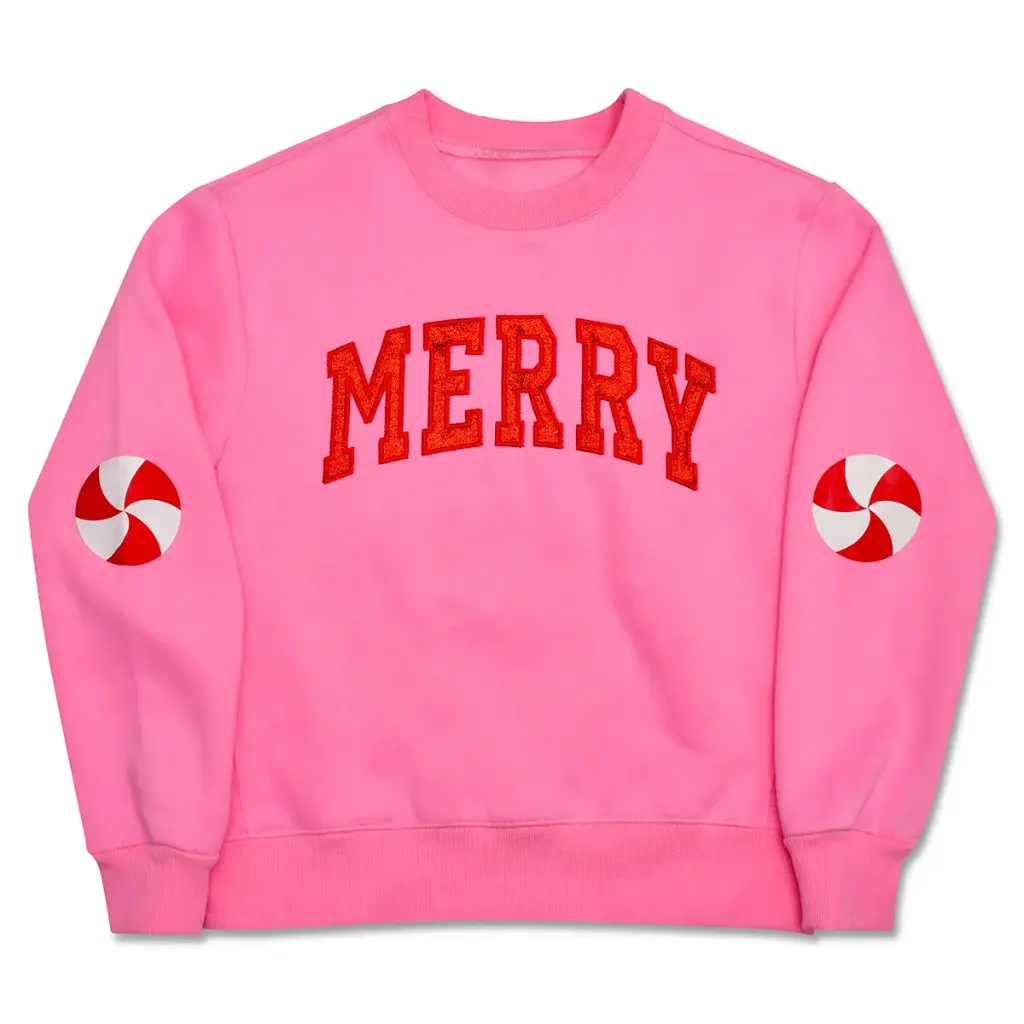 [820-3967M] Merry Sweatshirt  (Youth Medium (10-12))