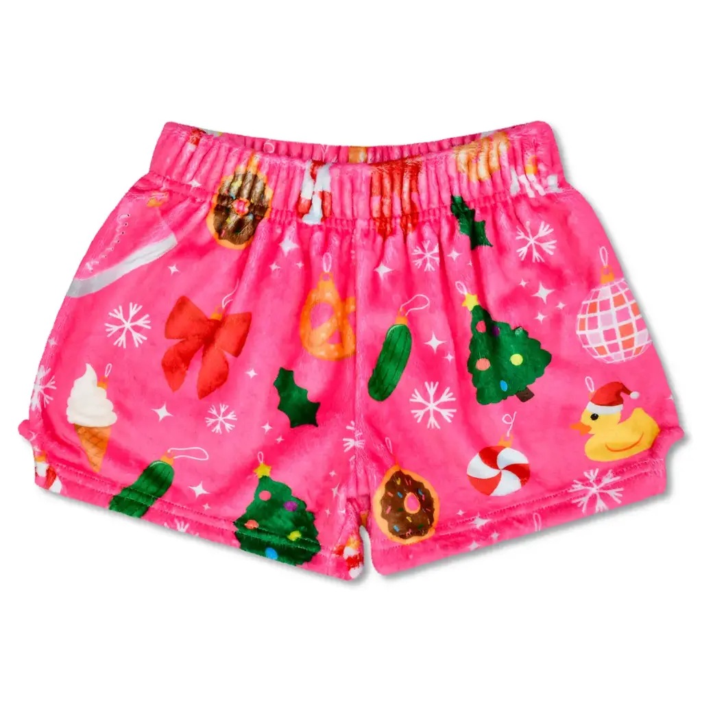[820-3945XS] Ornament Plush Shorts (Youth X-Small (4-6))