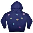 Sparkling Stars Navy Hoodie Sweatshirt