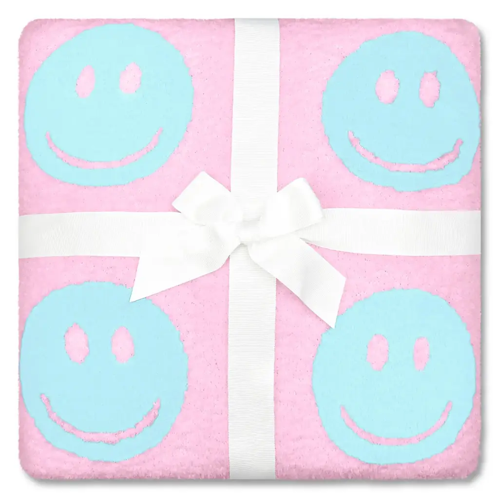 Made You Smile Cozy Knit Blanket