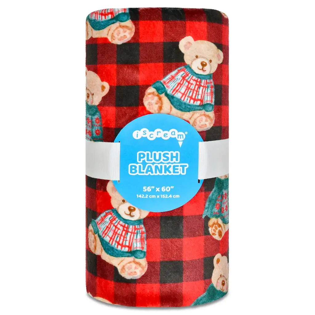 [780-4828] Beary Merry Plush Blanket