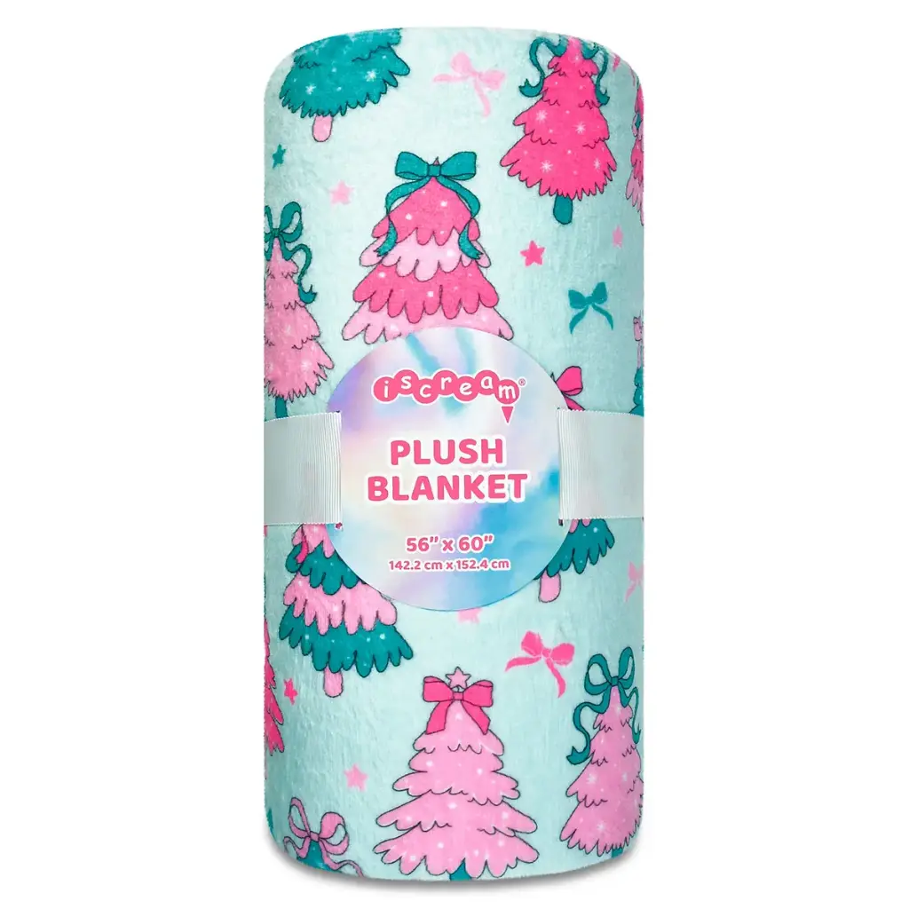 [780-4832] Fancy Trees Plush Blanket