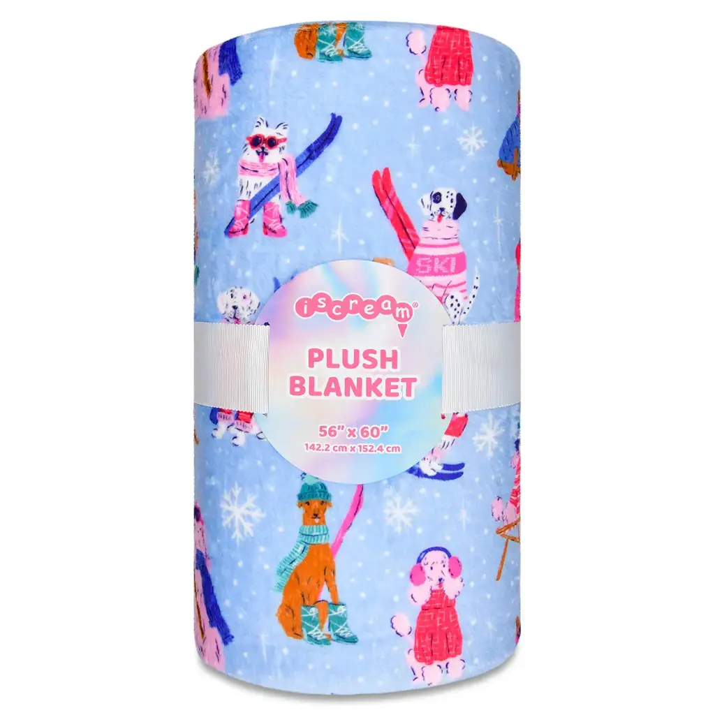 [780-4826] Ski Dogs Blanket