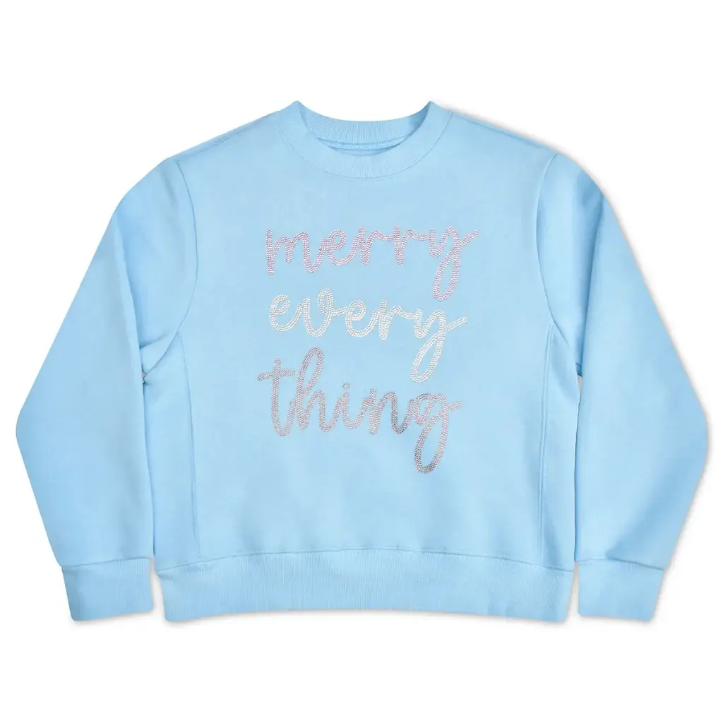 [820-3998S] Merry Everything Sweatshirt (Youth Small (6-8))