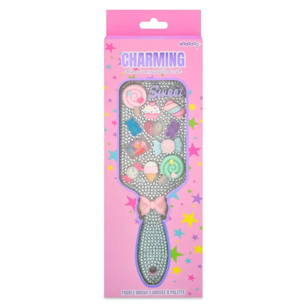 [880-579] Charming Rhinestone Paddle Brush