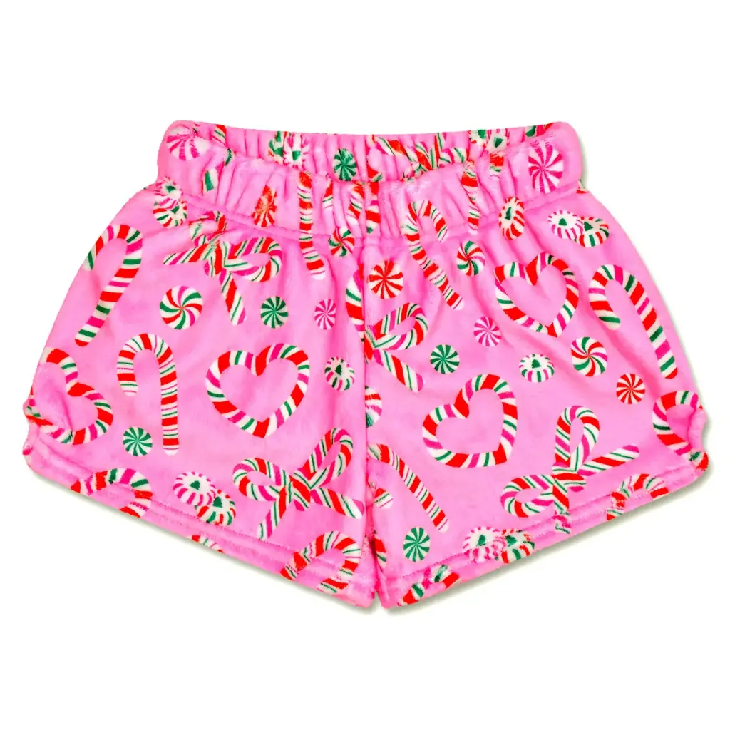 [820-3920AS] Merry Mints Plush Shorts (Adult Small (4-6))