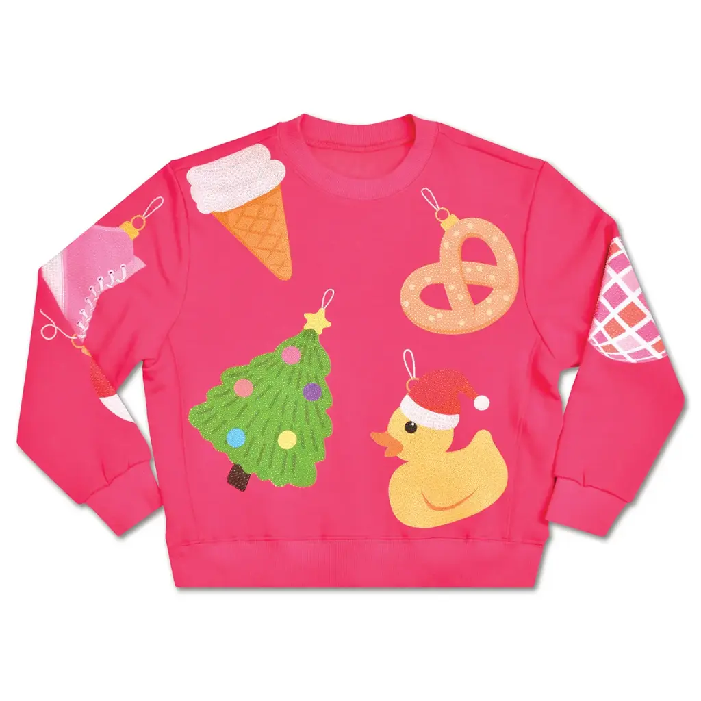 [820-3946S] Ornament Sweatshirt (Youth Small (6-8))