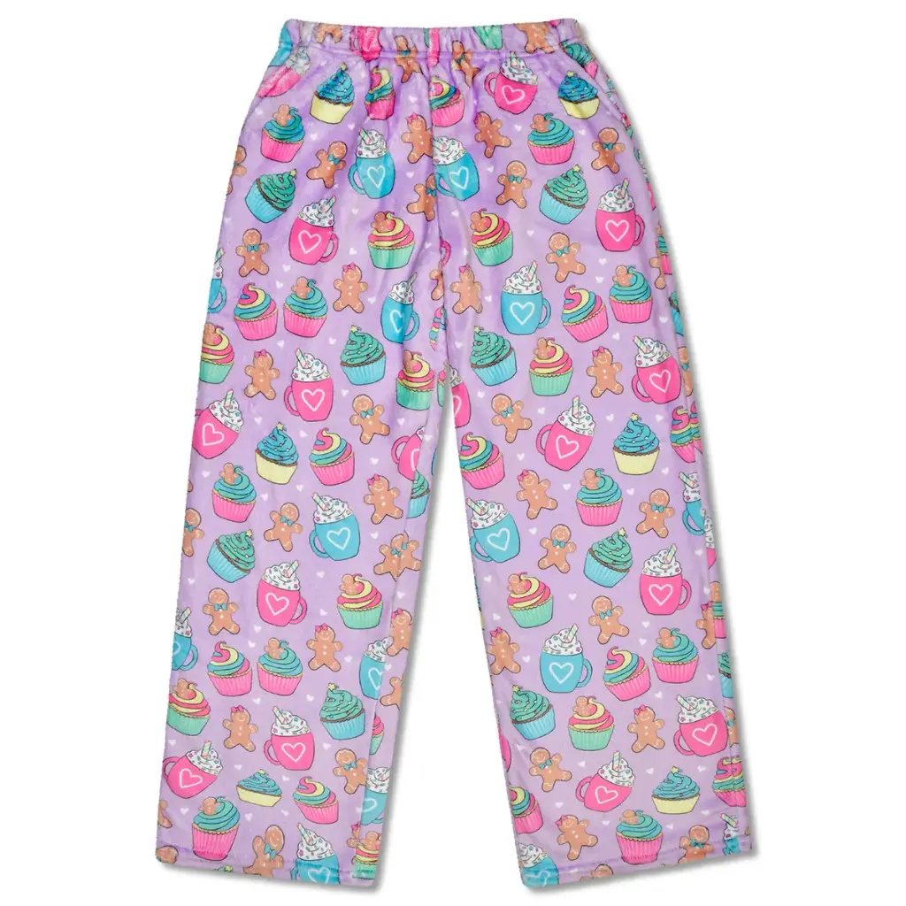 [820-3962XS] Gingerbread Cafe Plush Pants (Youth X-Small (4-6))