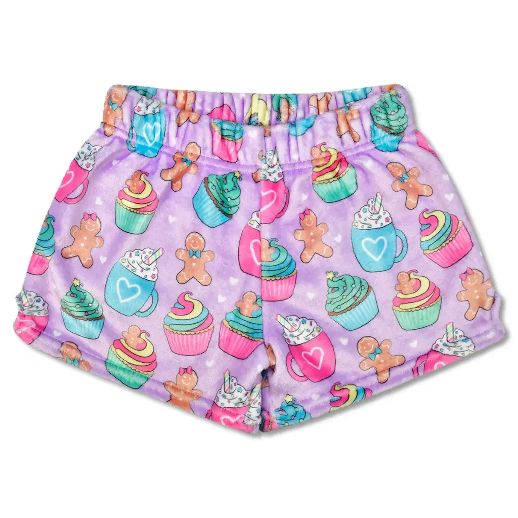 [820-3963XS] Gingerbread Cafe Plush Shorts (X-Small (4-6))