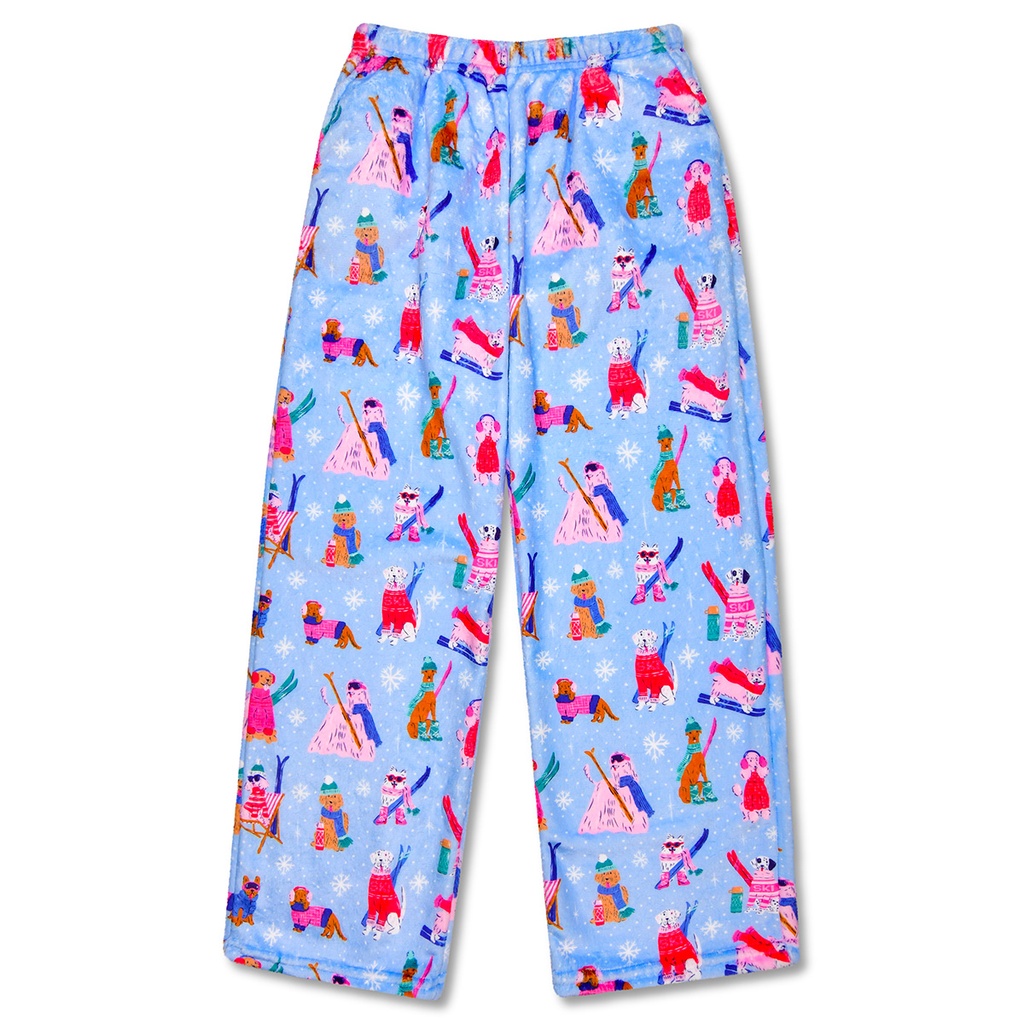 [820-3942XS] Ski Dogs Plush Pants (Youth X-Small (4-6))